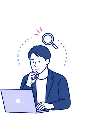 制作パートナーを探す起業家のイラスト